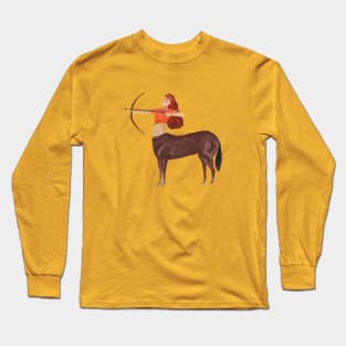 Sagittarius Warrior Woman Long Sleeve T-Shirt